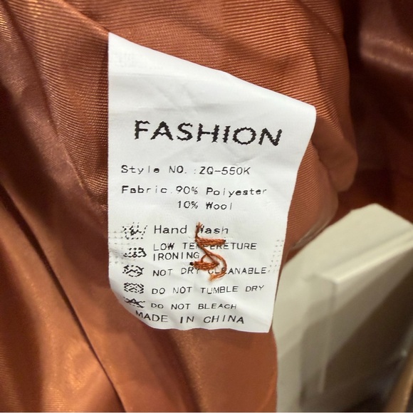 Hooever/Women's Double Breasted Wool Blend Coat/Size: S - Picture 11 of 16